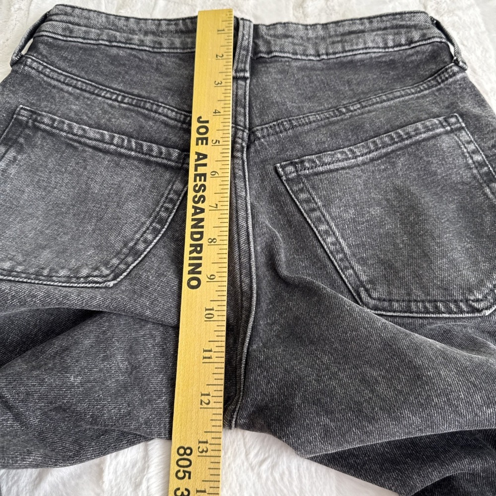 OLD NAVY LADIES BLACK HIGH RISE O.G. STRAIGHT JEANS SIZE 0, SECRET SLIM POCKETS - Picture 5 of 8